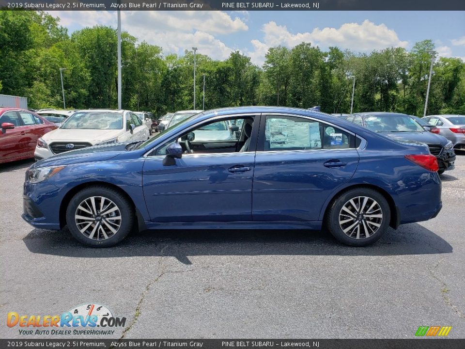 2019 Subaru Legacy 2.5i Premium Abyss Blue Pearl / Titanium Gray Photo #3