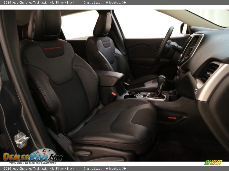 2016 Jeep Cherokee Trailhawk 4x4 Rhino / Black Photo #18