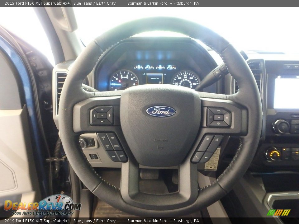 2019 Ford F150 XLT SuperCab 4x4 Blue Jeans / Earth Gray Photo #14