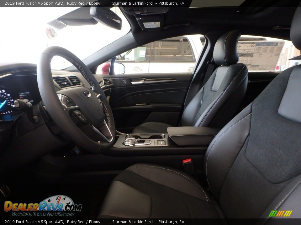 2019 Ford Fusion V6 Sport AWD Ruby Red / Ebony Photo #7