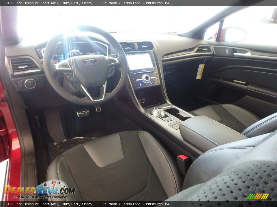 2019 Ford Fusion V6 Sport AWD Ruby Red / Ebony Photo #9