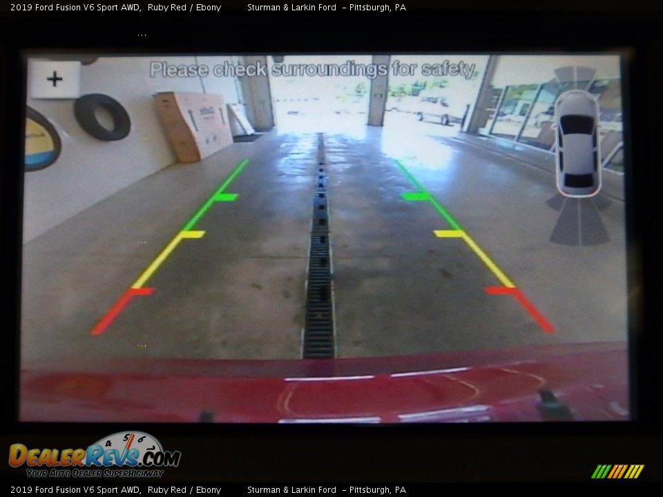 2019 Ford Fusion V6 Sport AWD Ruby Red / Ebony Photo #12
