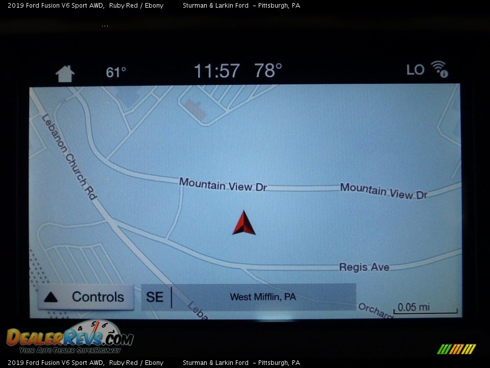 Navigation of 2019 Ford Fusion V6 Sport AWD Photo #13