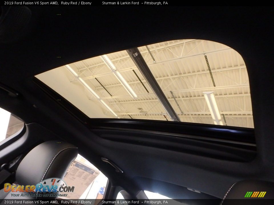 2019 Ford Fusion V6 Sport AWD Ruby Red / Ebony Photo #15