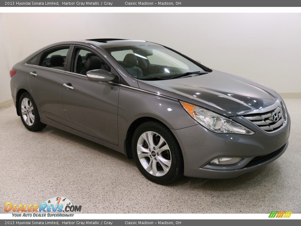 2013 Hyundai Sonata Limited Harbor Gray Metallic / Gray Photo #3