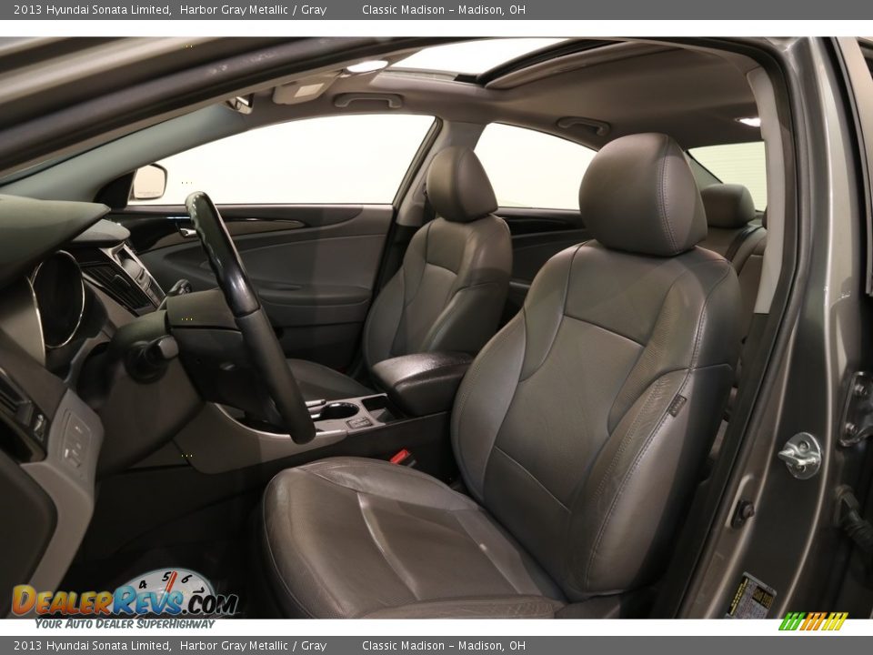 2013 Hyundai Sonata Limited Harbor Gray Metallic / Gray Photo #6