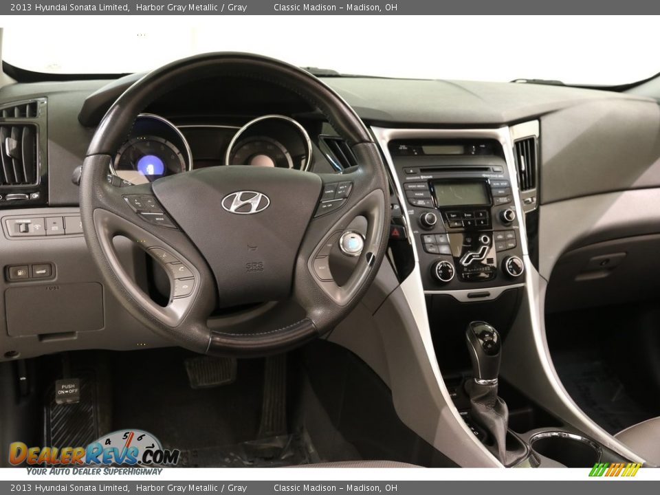 2013 Hyundai Sonata Limited Harbor Gray Metallic / Gray Photo #7