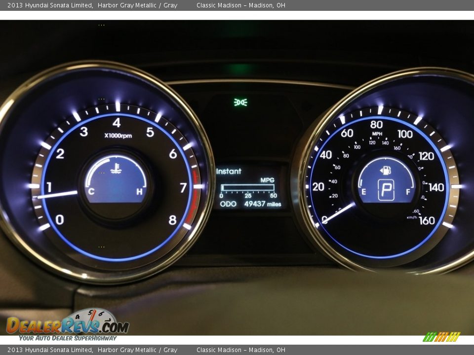 2013 Hyundai Sonata Limited Harbor Gray Metallic / Gray Photo #9