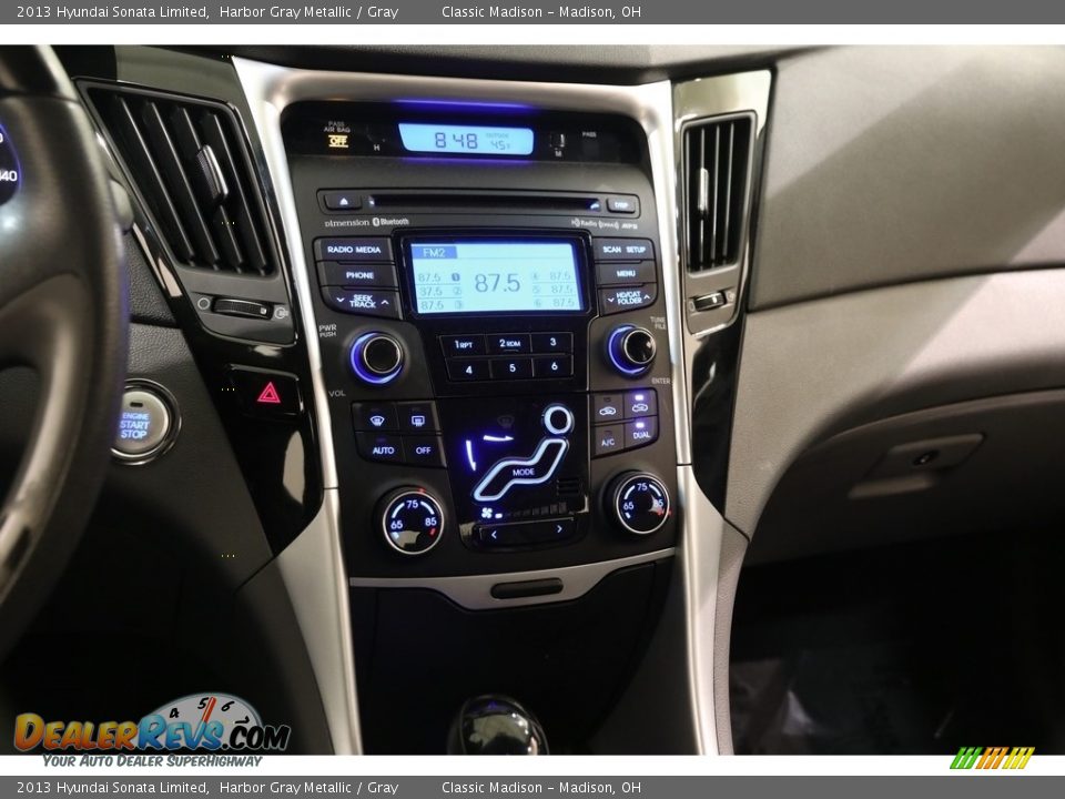 2013 Hyundai Sonata Limited Harbor Gray Metallic / Gray Photo #10