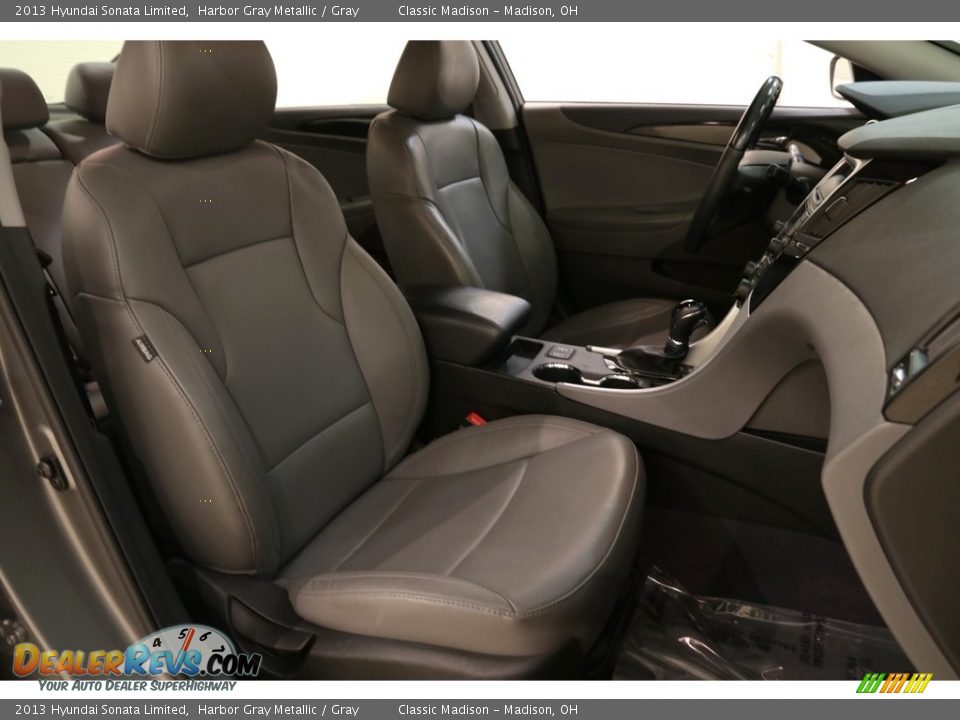 2013 Hyundai Sonata Limited Harbor Gray Metallic / Gray Photo #15