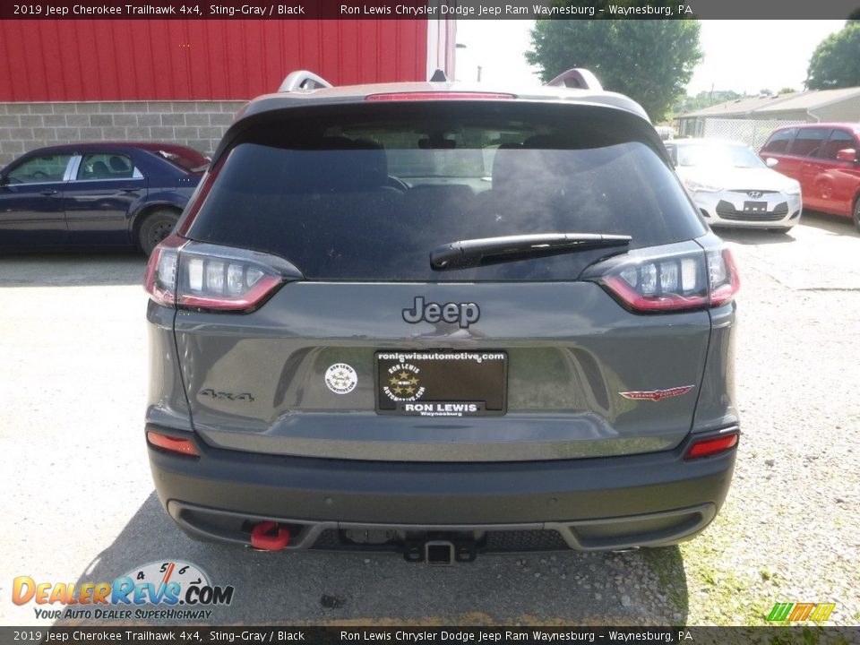 2019 Jeep Cherokee Trailhawk 4x4 Sting-Gray / Black Photo #4