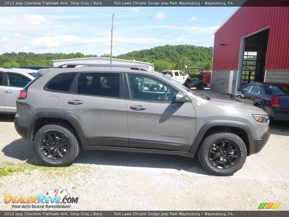 2019 Jeep Cherokee Trailhawk 4x4 Sting-Gray / Black Photo #6