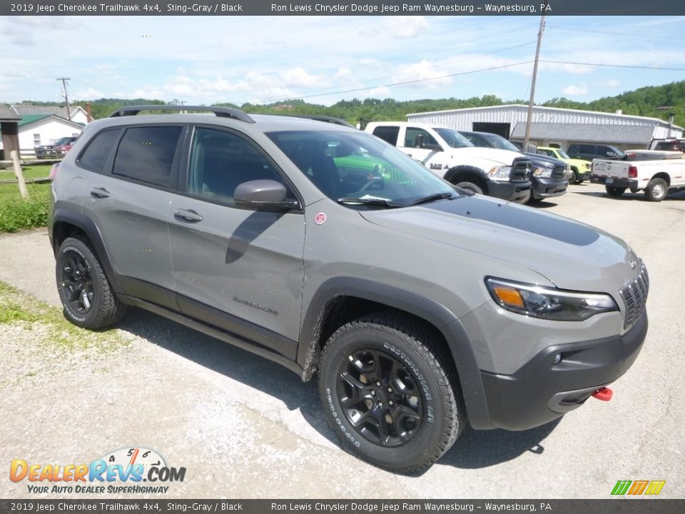 2019 Jeep Cherokee Trailhawk 4x4 Sting-Gray / Black Photo #7