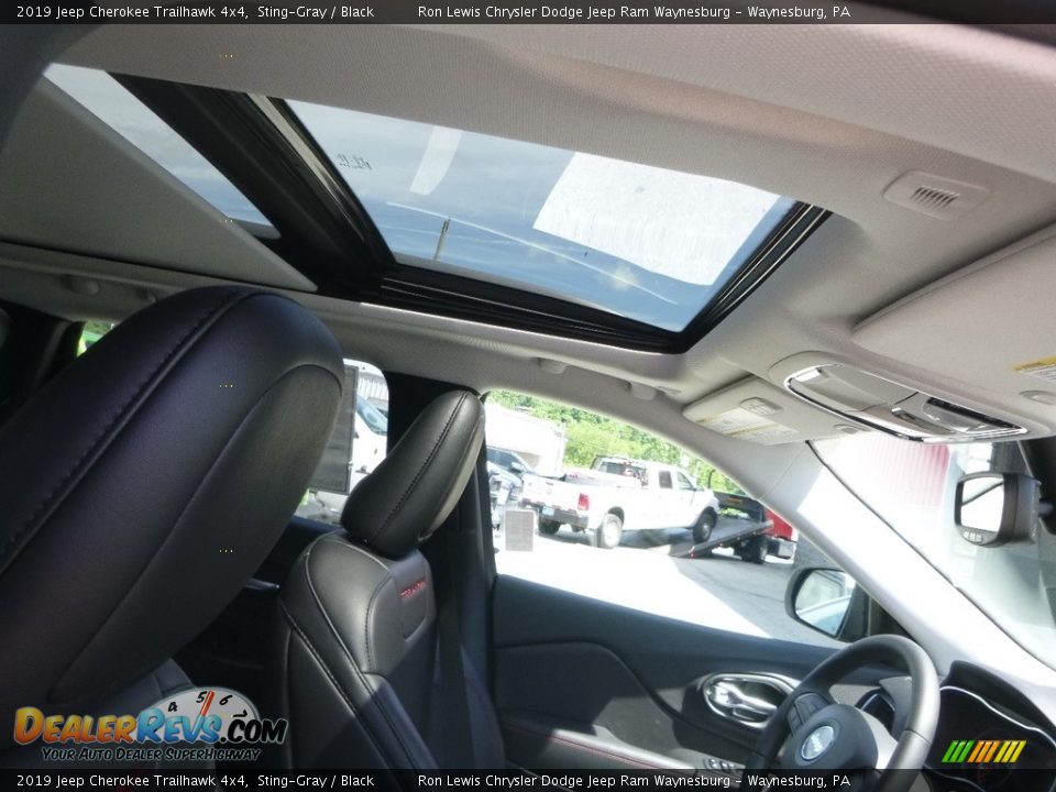 2019 Jeep Cherokee Trailhawk 4x4 Sting-Gray / Black Photo #12