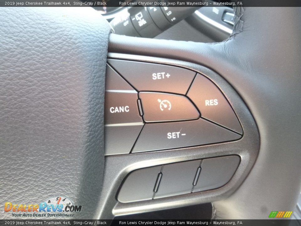 2019 Jeep Cherokee Trailhawk 4x4 Sting-Gray / Black Photo #17