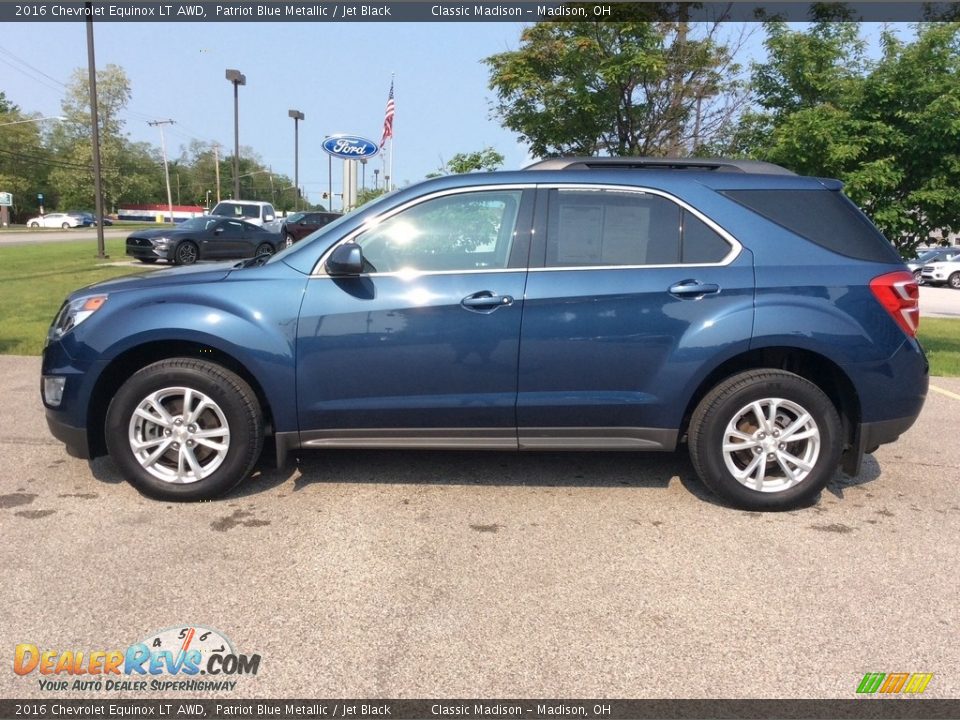 2016 Chevrolet Equinox LT AWD Patriot Blue Metallic / Jet Black Photo #4