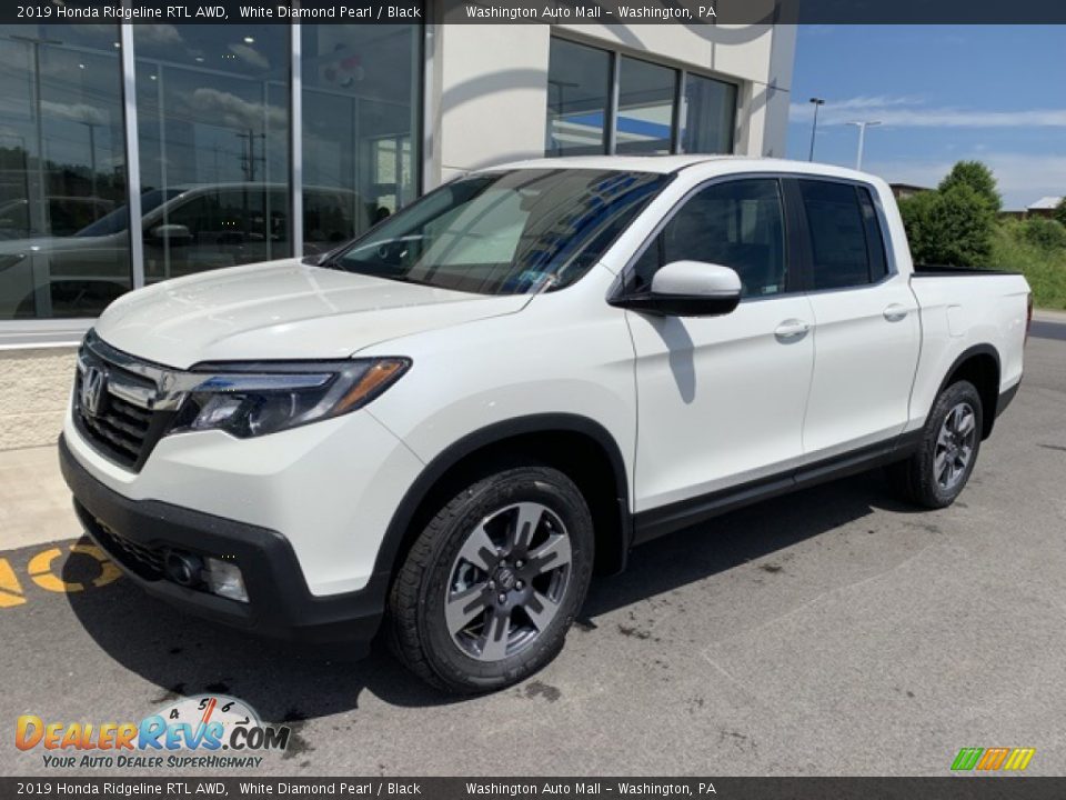 2019 Honda Ridgeline RTL AWD White Diamond Pearl / Black Photo #2