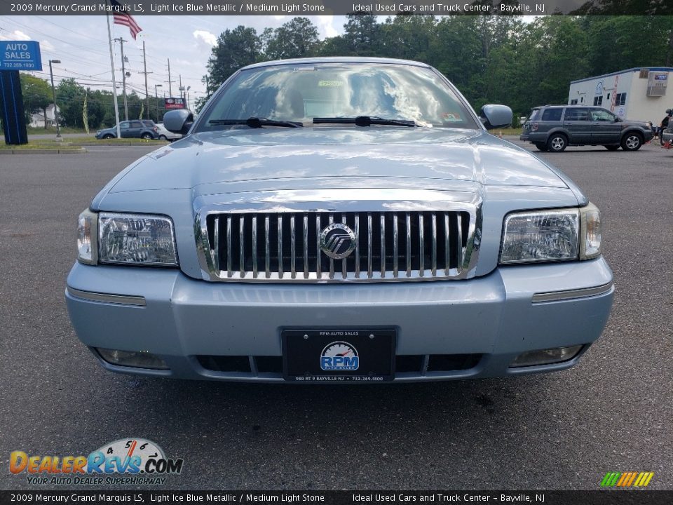 2009 Mercury Grand Marquis LS Light Ice Blue Metallic / Medium Light Stone Photo #2