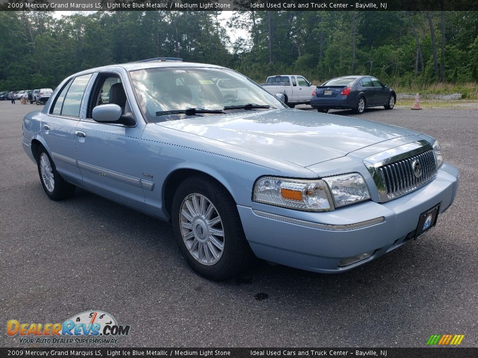 2009 Mercury Grand Marquis LS Light Ice Blue Metallic / Medium Light Stone Photo #3