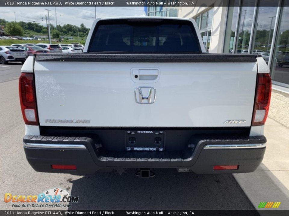 2019 Honda Ridgeline RTL AWD White Diamond Pearl / Black Photo #6