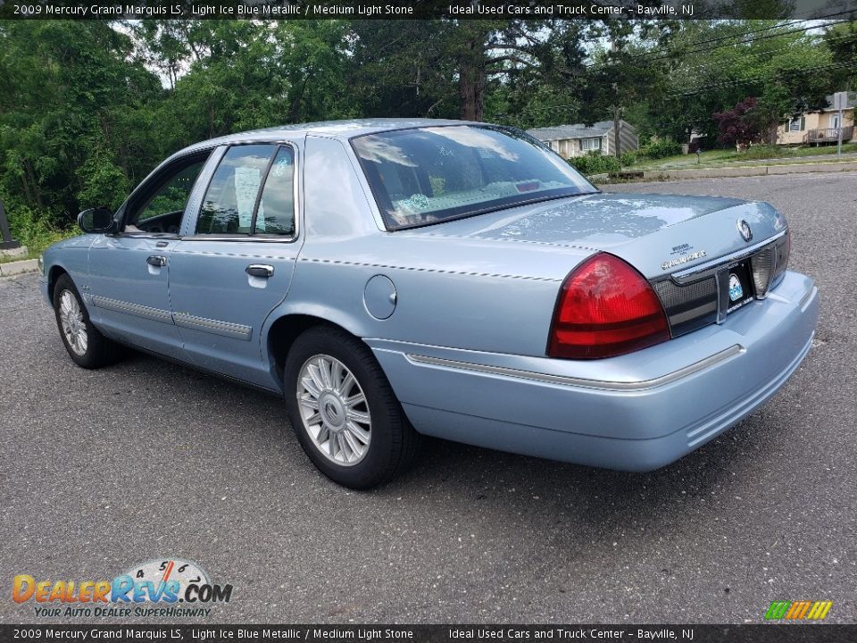 2009 Mercury Grand Marquis LS Light Ice Blue Metallic / Medium Light Stone Photo #4