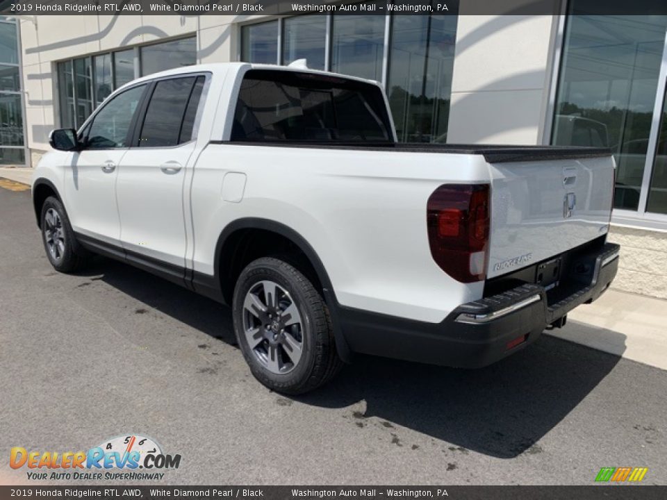2019 Honda Ridgeline RTL AWD White Diamond Pearl / Black Photo #7