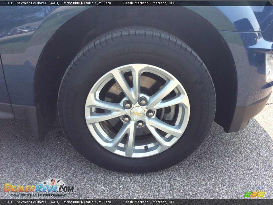 2016 Chevrolet Equinox LT AWD Patriot Blue Metallic / Jet Black Photo #9