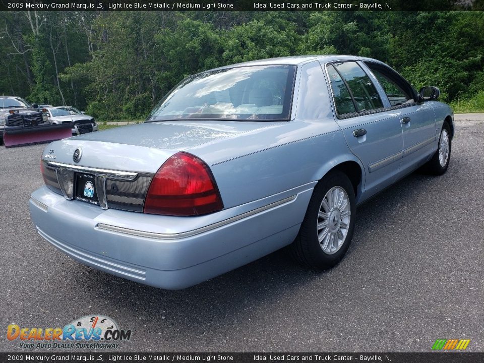 2009 Mercury Grand Marquis LS Light Ice Blue Metallic / Medium Light Stone Photo #6