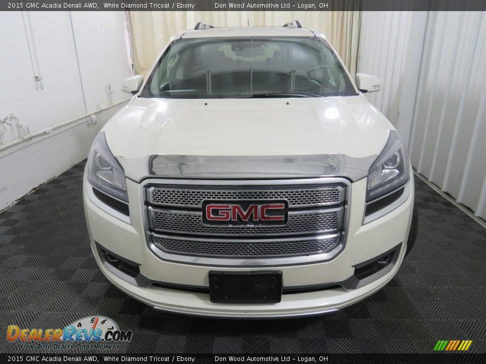 2015 GMC Acadia Denali AWD White Diamond Tricoat / Ebony Photo #8