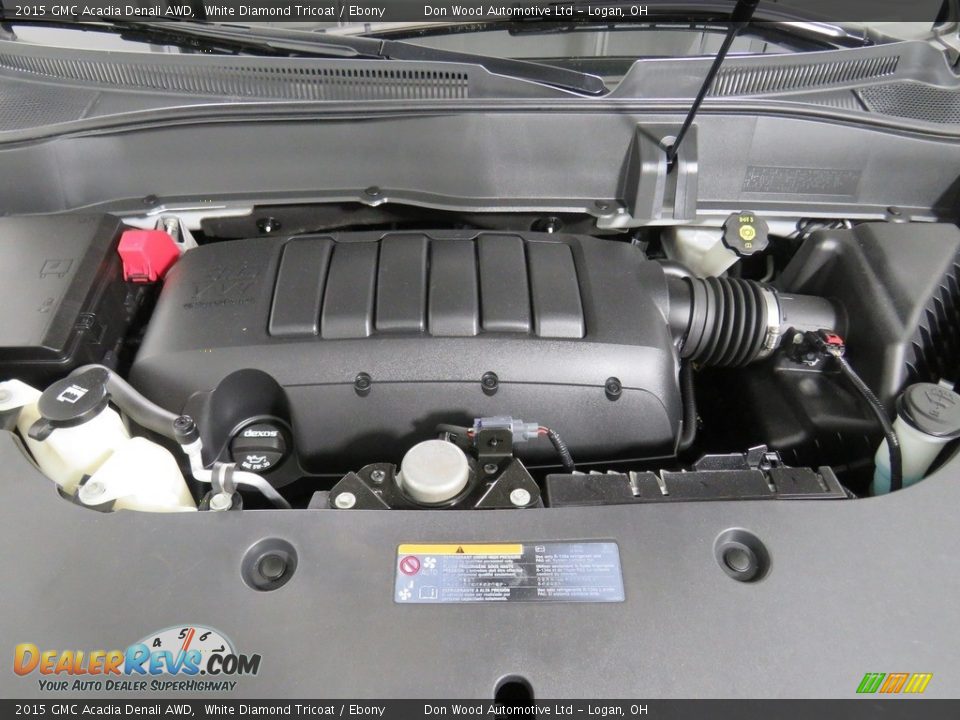 2015 GMC Acadia Denali AWD White Diamond Tricoat / Ebony Photo #10