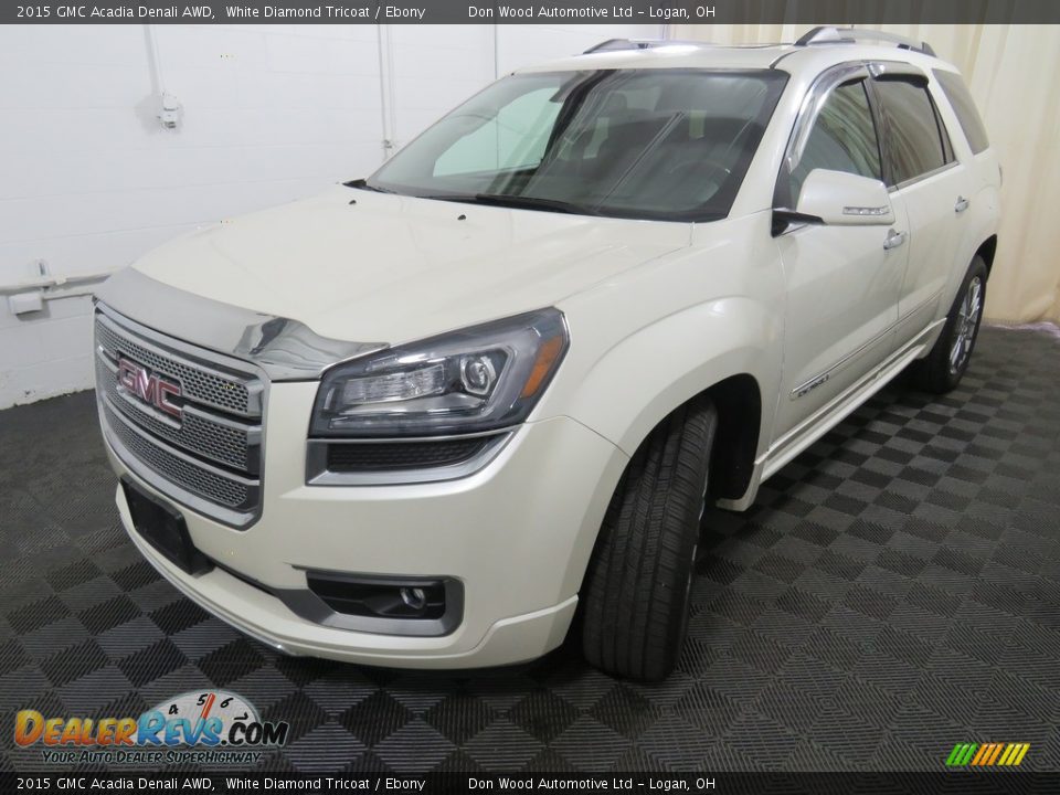 2015 GMC Acadia Denali AWD White Diamond Tricoat / Ebony Photo #11