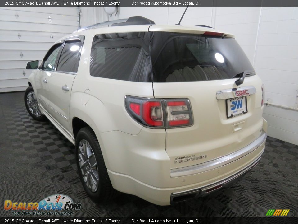 2015 GMC Acadia Denali AWD White Diamond Tricoat / Ebony Photo #14