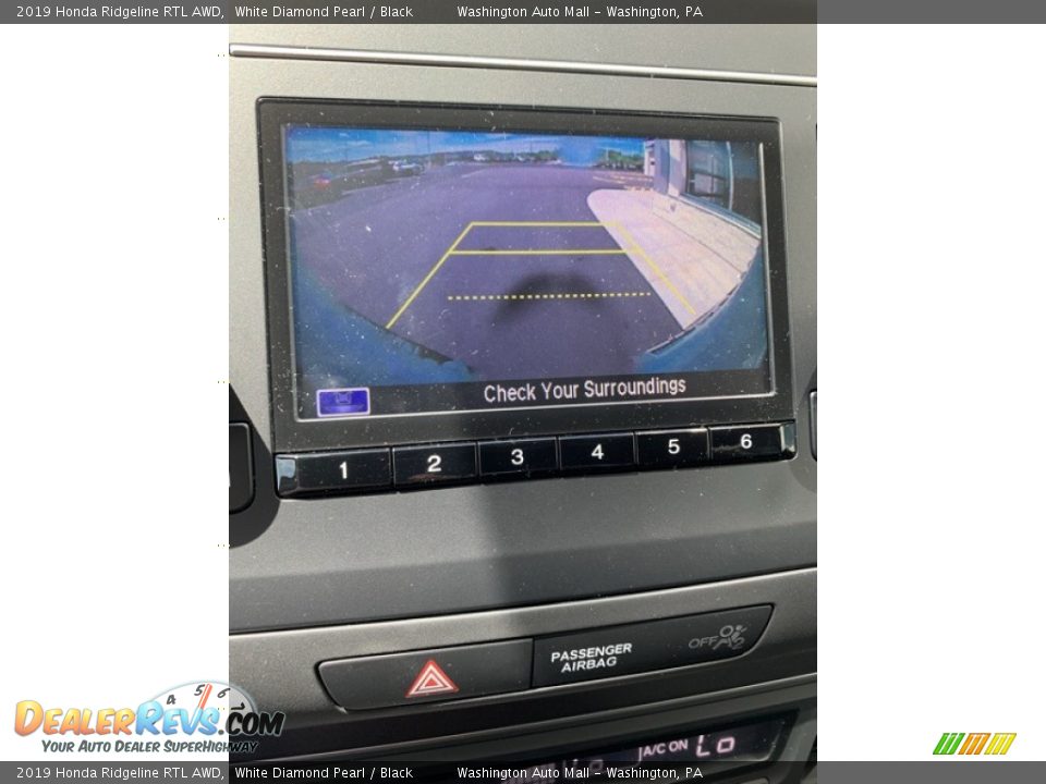 2019 Honda Ridgeline RTL AWD White Diamond Pearl / Black Photo #32