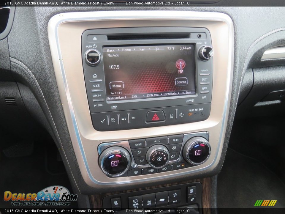 2015 GMC Acadia Denali AWD White Diamond Tricoat / Ebony Photo #29