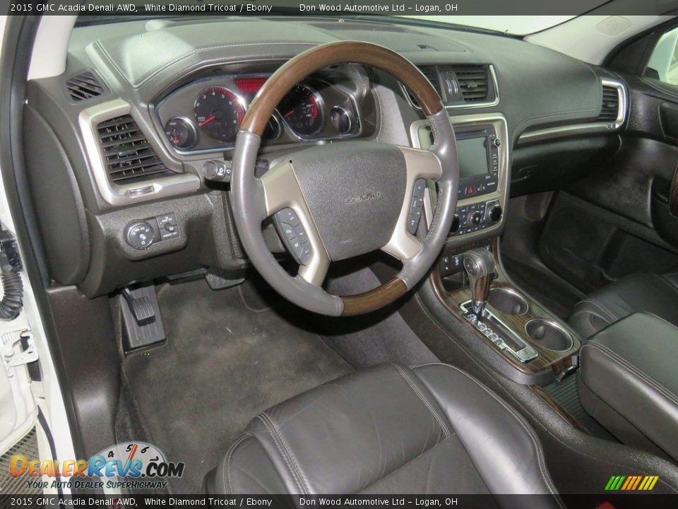 2015 GMC Acadia Denali AWD White Diamond Tricoat / Ebony Photo #34