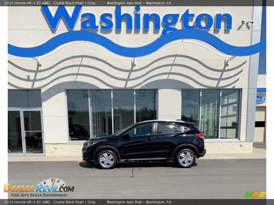 2019 Honda HR-V EX AWD Crystal Black Pearl / Gray Photo #1