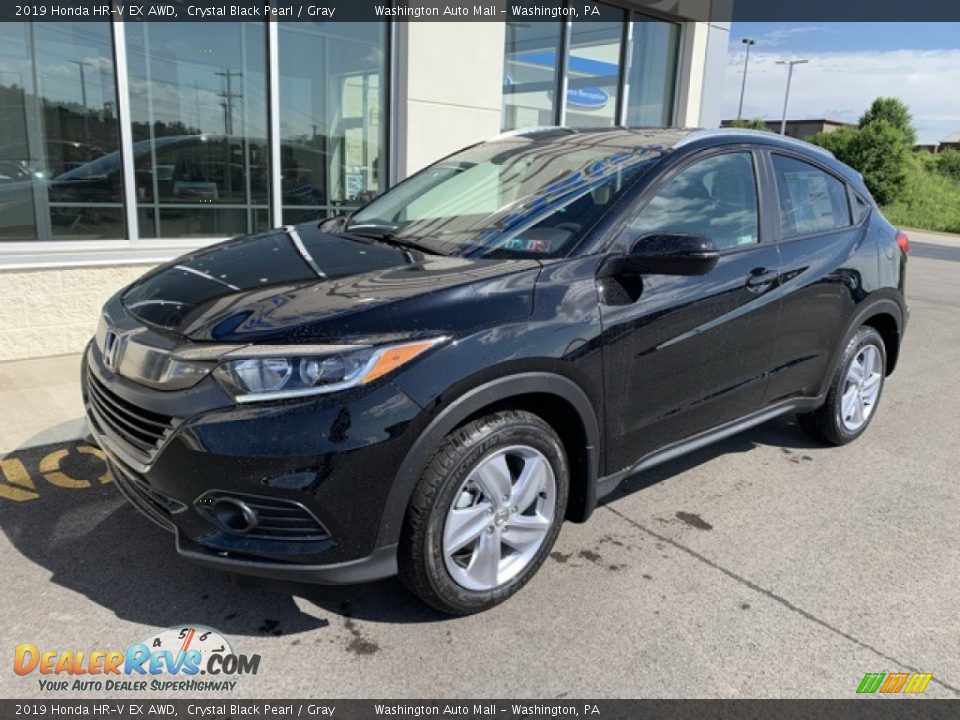 2019 Honda HR-V EX AWD Crystal Black Pearl / Gray Photo #2