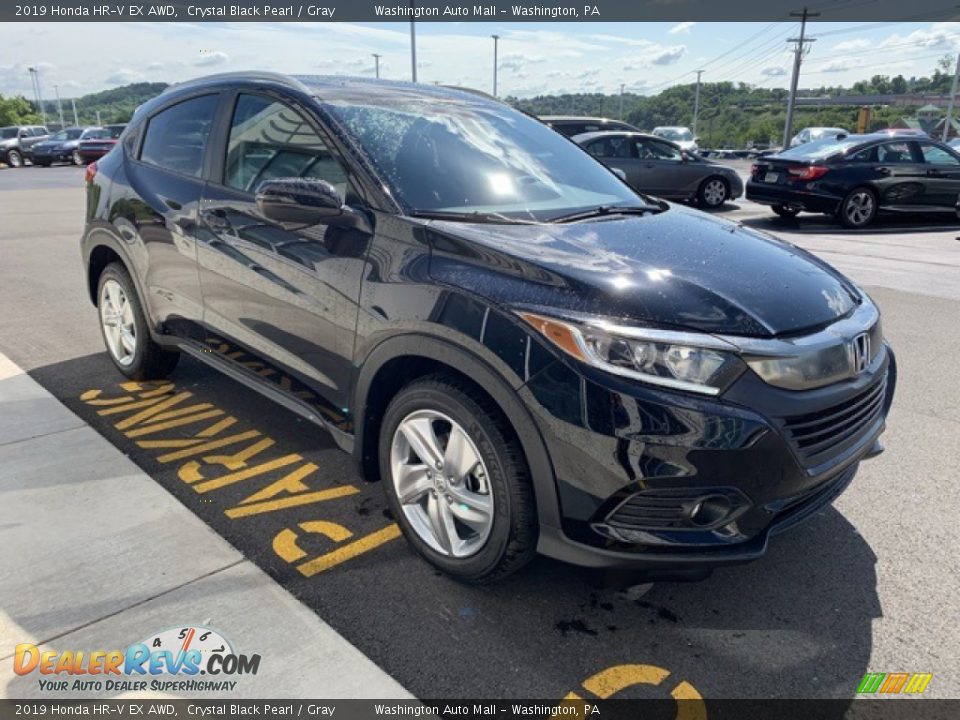 2019 Honda HR-V EX AWD Crystal Black Pearl / Gray Photo #4