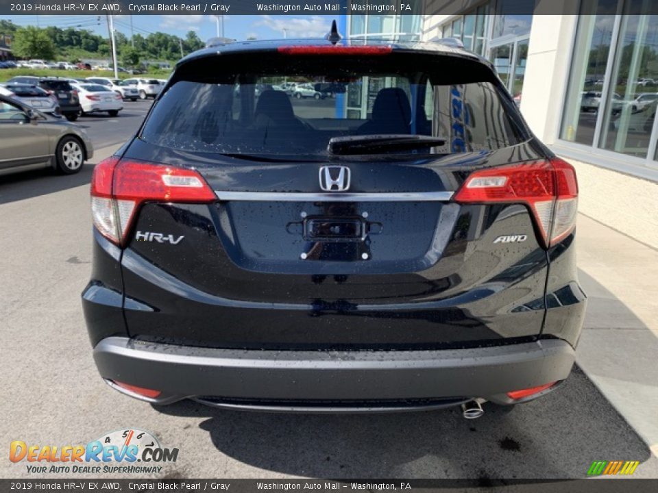 2019 Honda HR-V EX AWD Crystal Black Pearl / Gray Photo #6
