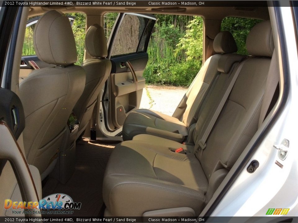 2012 Toyota Highlander Limited 4WD Blizzard White Pearl / Sand Beige Photo #27