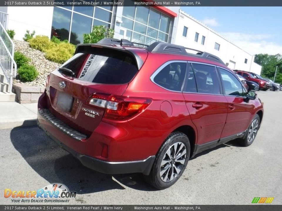 2017 Subaru Outback 2.5i Limited Venetian Red Pearl / Warm Ivory Photo #8