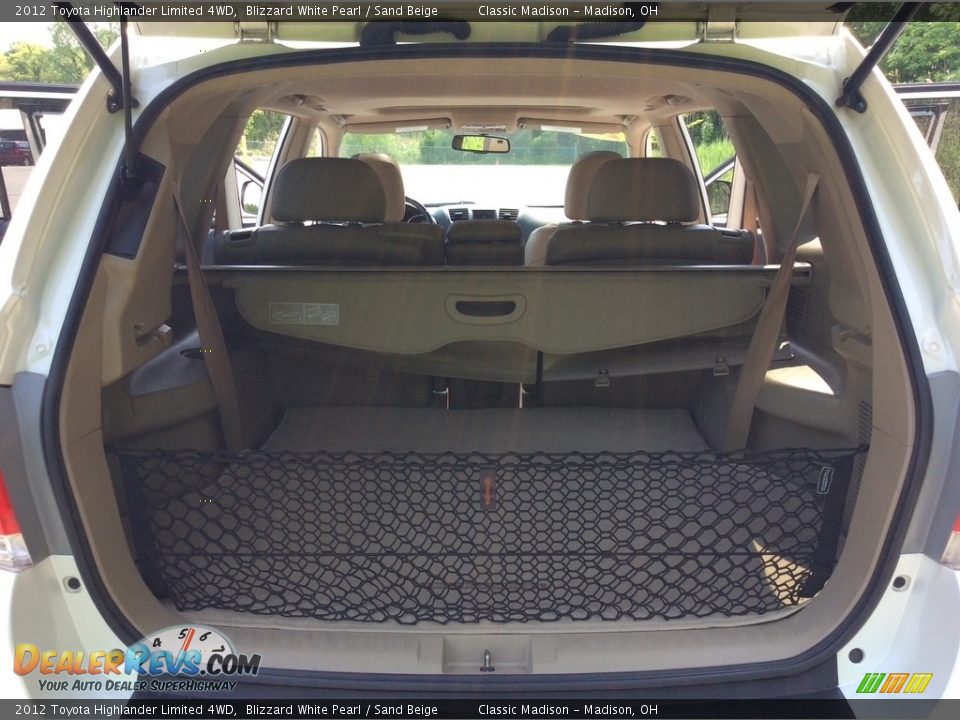 2012 Toyota Highlander Limited 4WD Blizzard White Pearl / Sand Beige Photo #29