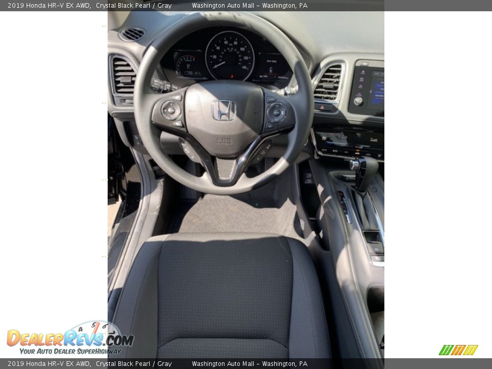 2019 Honda HR-V EX AWD Crystal Black Pearl / Gray Photo #13