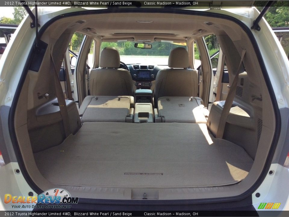 2012 Toyota Highlander Limited 4WD Blizzard White Pearl / Sand Beige Photo #30