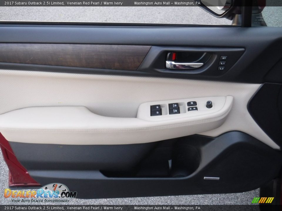2017 Subaru Outback 2.5i Limited Venetian Red Pearl / Warm Ivory Photo #12