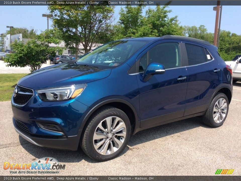 2019 Buick Encore Preferred AWD Deep Azure Metallic / Ebony Photo #3