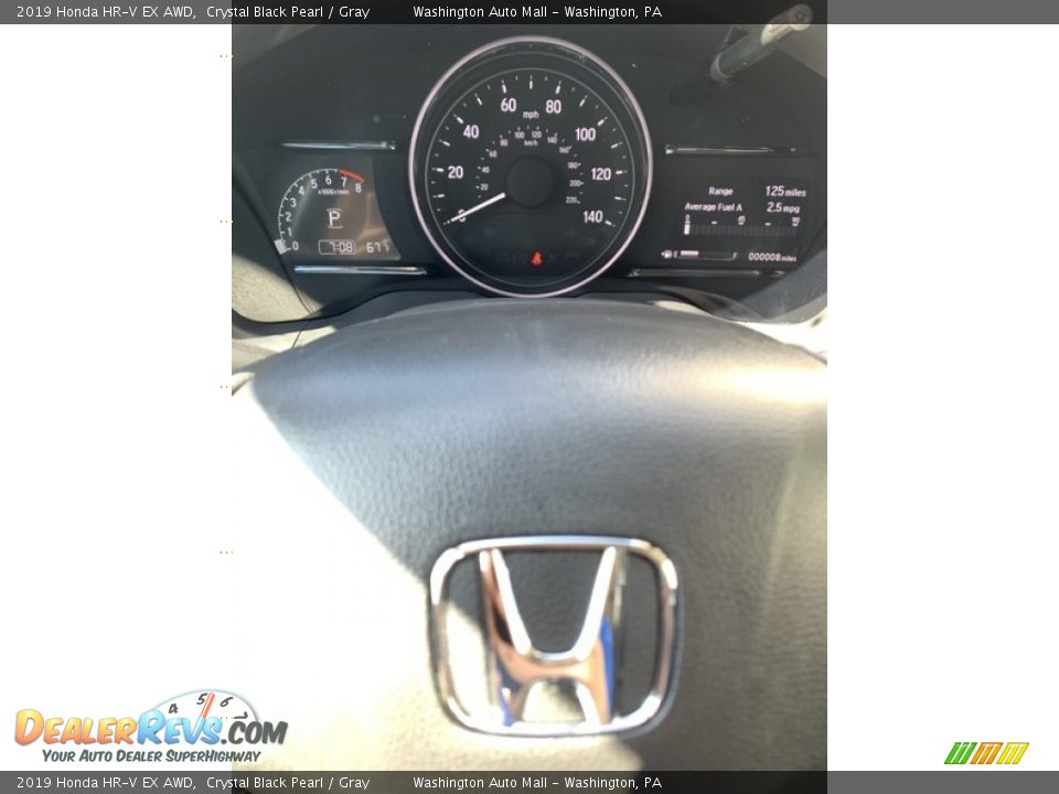 2019 Honda HR-V EX AWD Crystal Black Pearl / Gray Photo #31