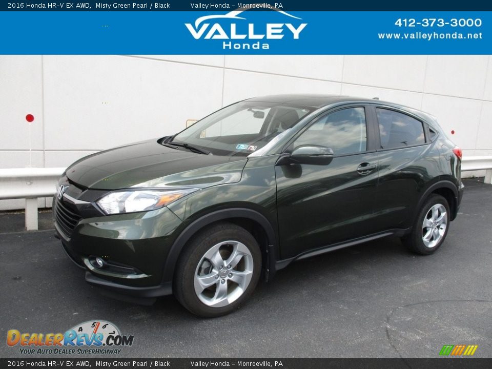 2016 Honda HR-V EX AWD Misty Green Pearl / Black Photo #1