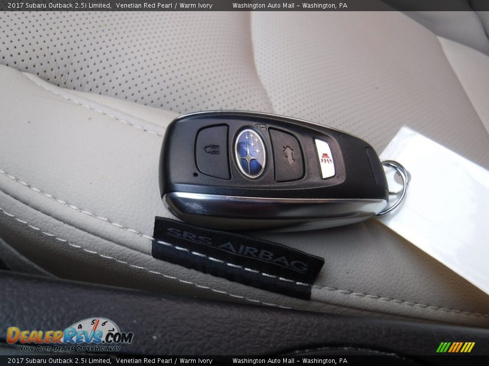 2017 Subaru Outback 2.5i Limited Venetian Red Pearl / Warm Ivory Photo #28