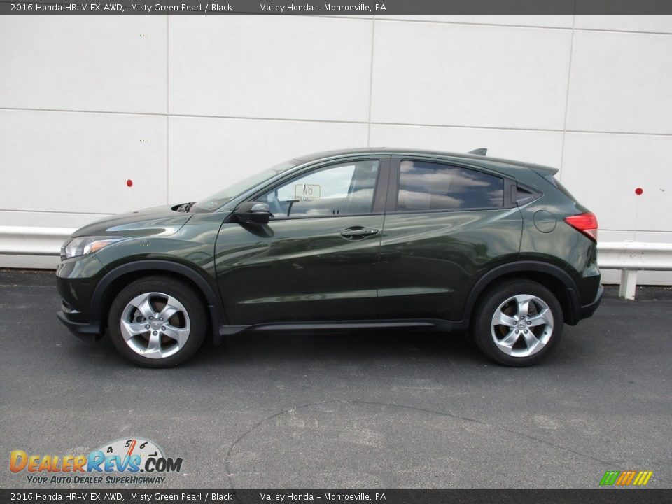2016 Honda HR-V EX AWD Misty Green Pearl / Black Photo #2